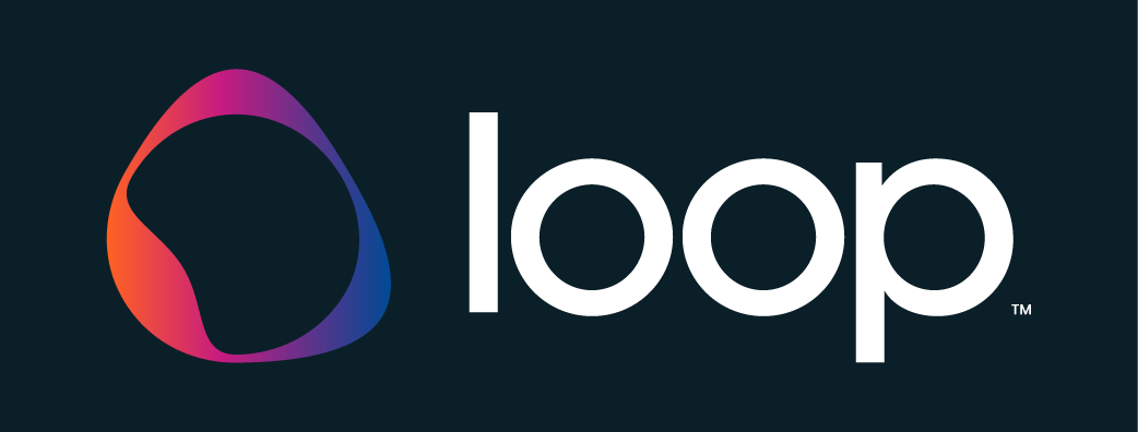 Loop logo on a black background