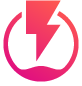 Pink Lightning Bolt button
